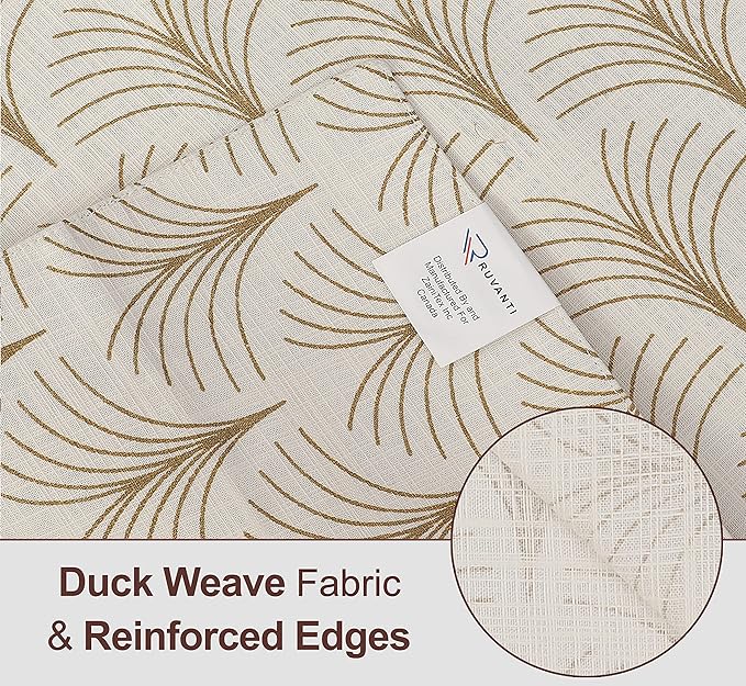 Ruvanti 100% Cotton Table Runner 108 Inches Long, Stain Resistant, Washable & - Image 3