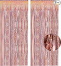 Rose Gold Tinsel Curtain Party Backdrop by GREATRIL