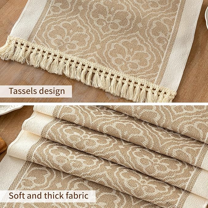 Table Runners 119 Inches, Waterproof Boho Table Runner - Image 3
