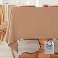 100% Pure French Linen Tablecloths 55x55inch Durable Stonewashed Square Table by TritonLinen