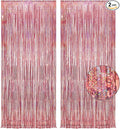 Rose Gold Tinsel Party Backdrop by GREATRIL