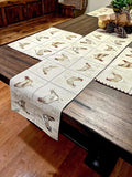 Tache Farmhouse Rooster Table Runner 90 inches Long Country Hens Chickens by TacheHomeFashion