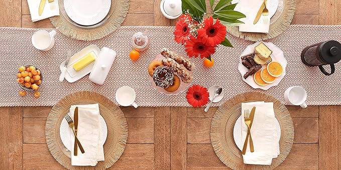 DII Woven Basic Tabletop Collection, Chevron Table Runner - Image 5