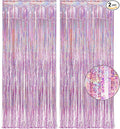 Pink Tinsel Curtain Party Backdrop by GREATRIL