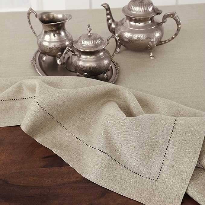 Solino Home Linen Tablecloth for Rectangle Tables 60 x 90 Inch - Image 3