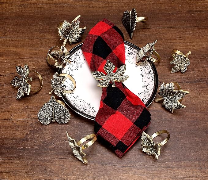 6-Piece Metal Napkin Rings - Image 6