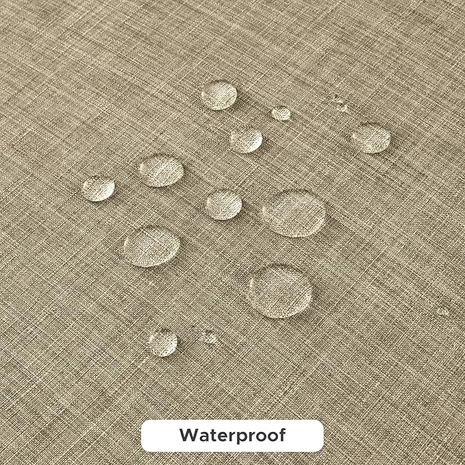 Fitable Square Table Cloth Linen Textured: Water & Stain Resistant Farmhouse - Image 5
