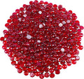 Galashield Flat Glass Marbles for Vases Red Glass Gems Beads Pebbles Vase Filler by Galashield