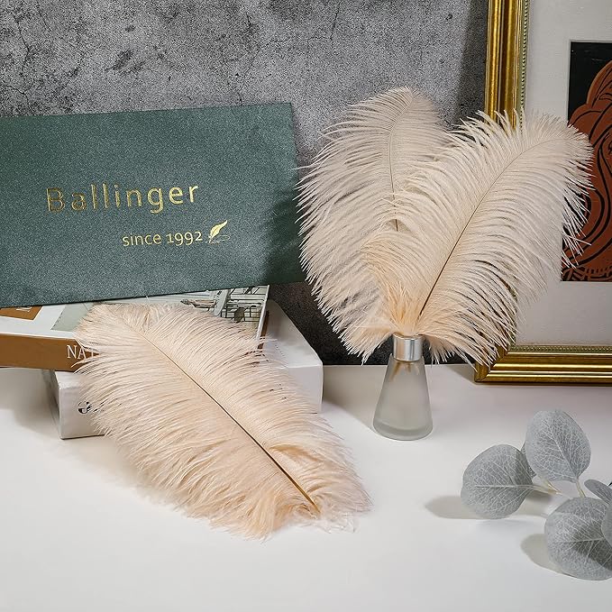 Ballinger Light Salmon Ostrich Feathers - Image 4