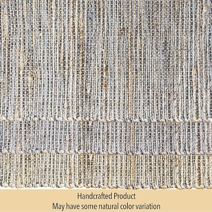 Chardin Home Natural Jute & Grey Placemats, 13x19 Inch Dining Table Placemats - Image 5