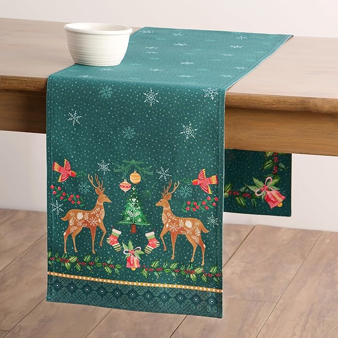 Maison d' Hermine Table Runner 100% Cotton Double Layer Table Runners 108 - Image 9