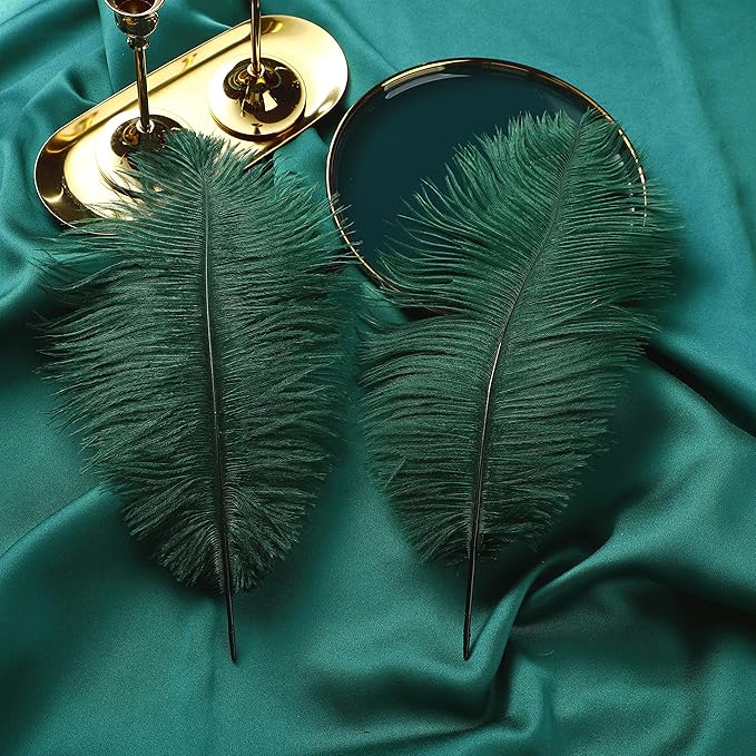 Ballinger Blackish Green Ostrich Feathers - Image 2