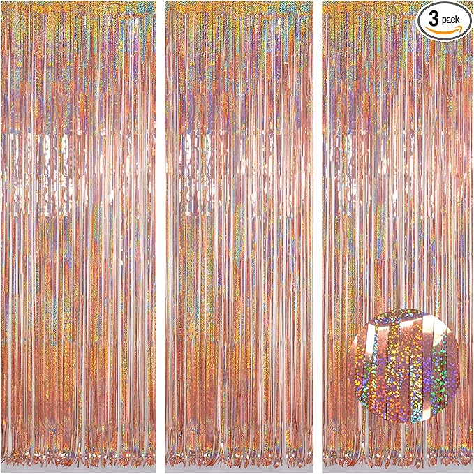 Foil Fringe Curtains Party Decorations by Melsan