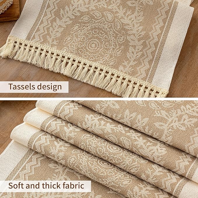 Table Runners 107 Inches, Waterproof Boho Table Runner - Image 3