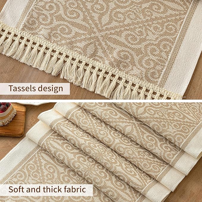 Table Runners 138 Inches, Waterproof Boho Table Runner - Image 3