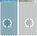 GREATRIL Silver Blue Snowflake Fringe Curtain Winter Onederland Streamers by GREATRIL