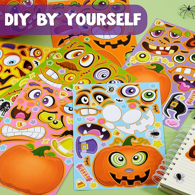 JOYIN 48 Pcs Halloween Pumpkin Stickers - Image 5