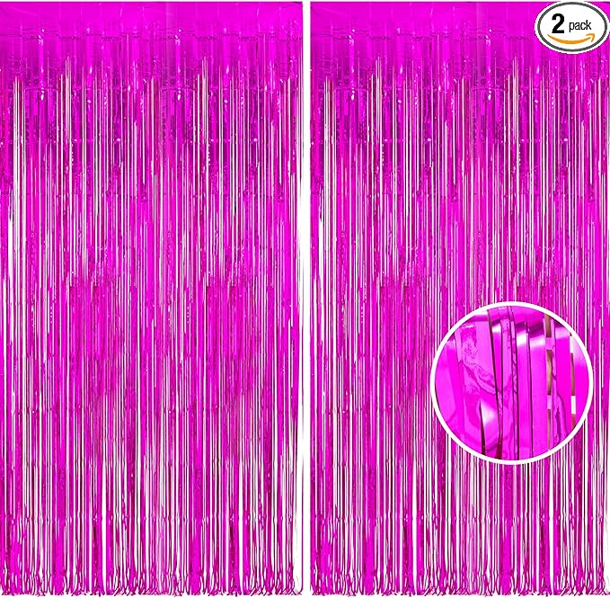 Foil Fringe Curtain Party Decorations by BRAVESHINE