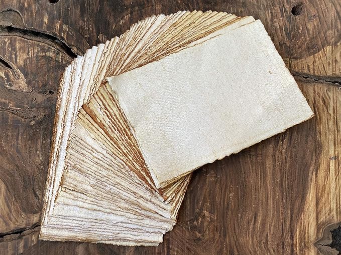 Wanderings Handmade Vintage Deckle Edge Blank Paper - Image 8
