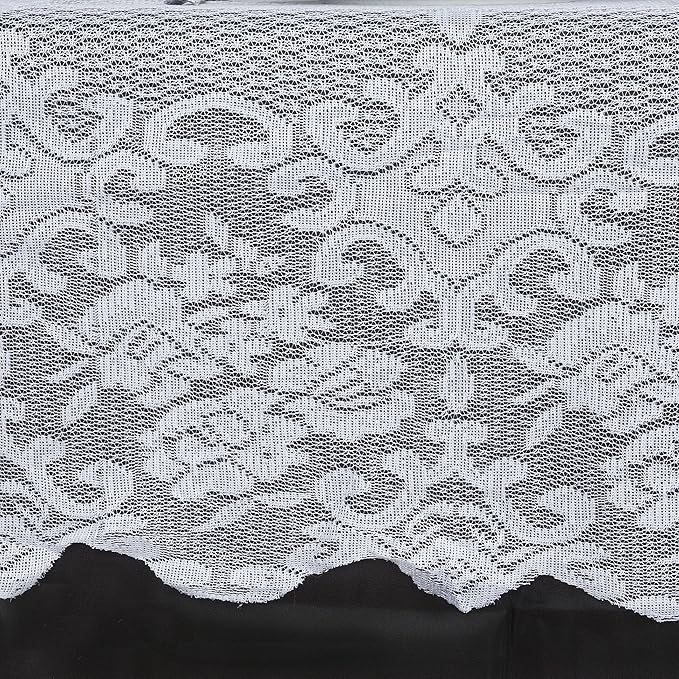 Tableclothsfactory Floral Lace Rectangle Tablecloth 60" x 126" - Image 3