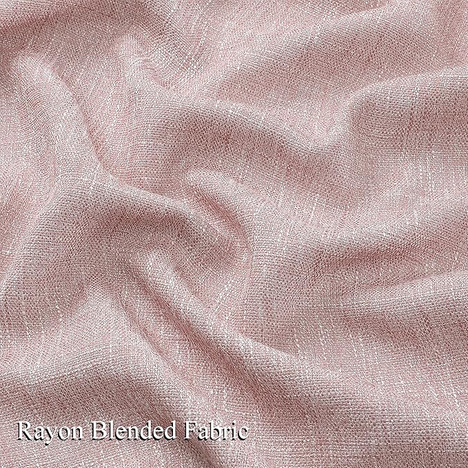 Vision Home Pink Pinch Pleated Semi Sheer Curtains - Image 4
